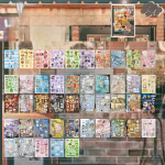 Loominguline disain Vintage v&auml;ljal&otilde;igete albumi ajakirja kleebis Kawaii Jaapani multifilmi koogi kirjatarvete kleebis DIY dekoorkleebis lastele kingitus