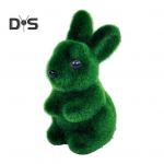 Kunstlik sambla lihav&otilde;ttej&auml;nku ornament Realistlik flokeeriv roheline j&auml;nes kunstlik rohelus Kodukontori puhkusepidu Kevadine kaunistus 11cm roheline