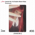 Jennie 1. stuudioalbum Ruby Ametlik fotokaart Postkaardi plakatipilet KPOP Photocard #6 (Jane ver.)