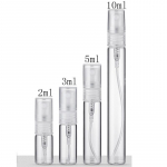 2ml 3ml 5ml 10ml Mini Kaasaskantavad Parf&uuml;&uuml;mipudelid Pihustiga T&auml;idetavad Kosmeetilised Proovid Klaaspudelid T&uuml;hjad Mahutid 2ml&Glass