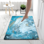 Luksuslik marmormustriga vannitoa libisemiskindel matt imav tualettp&otilde;randamatt majapidamise magamistoa uksematid vannitoa vaip k&ouml;&ouml;givaibad 60x90cm