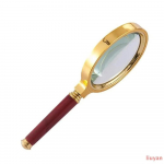 K&otilde;rglahutusega, suure suurendusega k&auml;eshoitav suurendusklaas, kaasaskantav draakoni mustriga k&auml;epide, 10x eakatele One Size punane