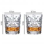 2 tk Komplektid 315ml/350ml Joogiklaasid Teemantklaasist Tass K&otilde;rgeklassilised Kokteili Mojito Klaasid J&auml;&auml;kohvi Kruus Vee Pudel 2pcs
