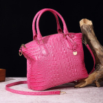 2025 Uus Naiste Kott Suure Mahutavusega V&auml;rviline Krokodillimustriga K&auml;ekott Moodne T&ouml;&ouml;le Minimalistlik &Otilde;lakott Kerge Mitmek&uuml;lgne Crossbody Kott pink