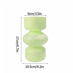 Moodne roosa klaasist vaas H&uuml;dropoonilised lillevaasid Dekoratiivsed klaasist lillevaasid kodukontori lauakaunistuseks pulmade keskosad