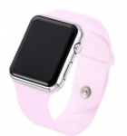 LED Ruudukujuline Laste Elektrooniline Kell &Otilde;pilaskell One Size roosa