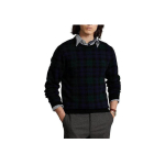 Polo Ralph Lauren S&uuml;gis/Talv 2022 Ruuduline &Uuml;mmarguse Kaelusega Pullover Huppar Meeste huppar Tume-sinine 710878845-001 L black