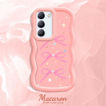 V&auml;rvitud muster Big Wave Edge pehme silikoon materjal Macaron telefoni &uuml;mbris p&otilde;rutuskindel kaitsev kummist korpus OnePlus Vivo Motorola Moto jaoks Vivo Y17 must