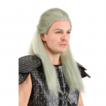 Professionaalne H&otilde;bevalge Cosplay Parukas Pikk Sirge Kost&uuml;&uuml;mi Parukad S&uuml;nteetiline Juuksed Kuumakindel Kiud 26inches