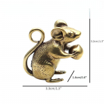 Vask Armas Hiir Virsik Miniatuurid Kujukesed Tee Lemmiklaud Laud Ornament K&auml;sit&ouml;&ouml; Messingist Looma Roti kuju Kodukaunistused Aksessuaarid