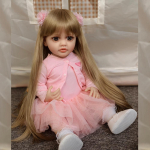 Elutruud Reborn Nukud M&auml;nguasjad Realistlik T&auml;issilikoon Beebi Bebe Vin&uuml;&uuml;l 55CM Vasts&uuml;ndinud T&uuml;druk Nukk Printsessi V&auml;ikelaps M&auml;nguasi Kingitus 55cm