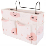 Traatraamiga voodikott Voodikoristaja Narivoodi rippkott Hoiukott raamatuajakirjade k&otilde;rvaklappide jaoks One Size sinine