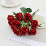 Rooside kimp, taimesimulatsioon, lillehoidvad lilled, kodukaunistamine, pulma-aastap&auml;eva kunstlill One Size punane