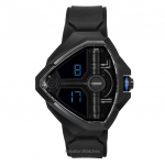 Hamilton Ventura Edge Dune piiratud v&auml;ljaanne kummist rihm musta sihverplaadiga kvarts H24624330 100M meeste k&auml;ekell must