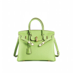 Vahatatud niit Togo pealmine kiht lehmanahk k&auml;sitsi valmistatud plaatina kott+lit&scaron;i mustriga nahast naiste kott pandlaga k&otilde;rgekvaliteediline k&auml;ekott 25x13x20cm roheline