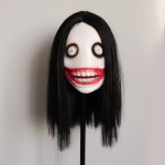 Jeff Killer Mask USA linnalegend Legeny Cosplay Aksessuaarid Halloween Hirmutav &Otilde;udus Naiste Mask Kapuutsiga T&auml;ismask valge