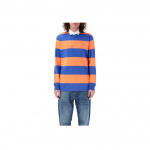 Polo Ralph Lauren V&auml;rviplokiga triibuline pikkade varrukatega polos&auml;rk meestele &uuml;laosad Kuninglik-Oranž 710900566-017 L