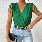 Naiste suvine V-kaelusega liibuv kombinesoon, &uuml;hes t&uuml;kis Commuter pits-up-kombine L