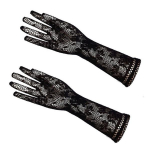 Perspective Mesh Glove Glove Glove Glove 1 tk Euroopa ja Ameerika pulmade pitskindad pruudikindad Red punane
