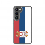Coque T&eacute;l&eacute;phone &ndash; Samsung &ndash; Galaxy S23 Plus &ndash; Drapeau Serbie &ndash; Supp &ndash; Mitmev&auml;rviline