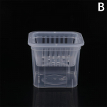 10 cm ruutjuure kontrolliga l&auml;bipaistev lillepott Phalaenopsis Orchid Cattleya istutamiseks koos Stomata lillepotiga