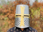 Keskaegne Templar Ristis&otilde;dija R&uuml;&uuml;tli Kiiver, Rekvisiit, Cosplay, Teras, Taaslavastamine Rollim&auml;ng, Halloweeni Kost&uuml;&uuml;m, Kantav Kiiver, Kingitus, Abikaasale, Meeste Kingitus M aero