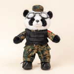 Panda Leegioni Nukk J&auml;nese Nukk Camouflage S&otilde;dur S&otilde;duri Vend Pl&uuml;&uuml;sist M&auml;nguasi S&otilde;duri Pensionile J&auml;&auml;mise Meenekingitus 35cm