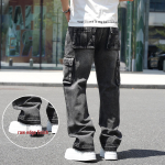 Meeste Ameerika stiilis laia s&auml;&auml;rega lahtised mitme taskuga t&ouml;&ouml;r&otilde;ivaste teksad 30