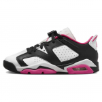 Air Jordan 6 Retro Low GS Fierce Pink Laste tossud Valge Must 768878-061 36.5