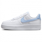 Nike Air Force 1 07 Essential University Blue ruuduline naiste tossid Valge DZ2784-100 38