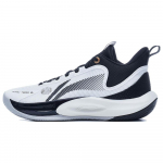 Li Ning Sonic Team Mugav Mitmek&uuml;lgne Kangast S&uuml;nteetiline Nahk TPU L&ouml;&ouml;gisummutus Keskmise k&otilde;rgusega Korvpallijalatsid Meeste toss Valge Must ABPT057-1 39