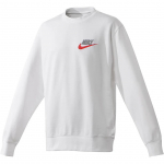 Nike Club Logo Tikitud &Uuml;mmarguse Kaelusega Dressipluus Meeste Dressipluusid Valge FB7685-100 L
