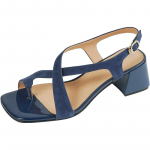 Mood 2025 Uued Retro Lambanahast Naiste Sandaalid Prantsuse Paksude Kontsadega Avatud Varba Sandaalid Pandlaga Rihm Suvekingad Kontsad Naistele Plahvatuslik Hott 34 sinine