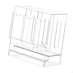 Boosteripakihoidja L&auml;bipaistev Korraldaja Premium Aluskaardiga Clear Base white