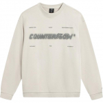 Li Ning &uuml;mmarguse kaelusega kampsun kirjadega lahtine tr&uuml;kiga mugav mitmek&uuml;lgne pikkade varrukatega dressipluus unisex dressipluus AWDVE27-1 XL