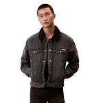 Calvin Klein American Vintage kunstkarusnahast kraega teksajakk Meeste jope 4RD782G M black