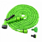 Aiavoolikud Painduv laiendatav voolik Plastikust teleskooptoru otsik Pihustusp&uuml;stol Kastmisseadmed Stretch Garten Schlauch 25FT roheline