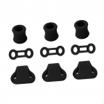 9 Climbing Carabiner Ropes Locking s Tool, Rappel Abseil Positioning Device, Silicone Keeper Fixed