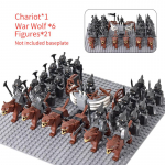 MOC Keskaja lotr Figuurid Ork S&otilde;durid R&ouml;&ouml;vel Vargr Hunt Elevant Ratsu R&uuml;&uuml;tlid Ehitusklotsid Klotsid M&auml;nguasjad lastele kingitused