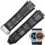 K&auml;erihm HUBLOT BIG BANG 25*19mm Ehtsast Nahast Veekindel Meeste Kellarihm Kett Kell Kummist K&auml;ev&otilde;ru K&auml;epael 25-19mm