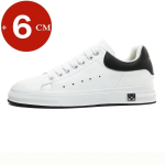 Vabaajajalatsid t&otilde;stetallaga meestele, k&otilde;rgust lisavad kingad, 6 cm sisetald, valge, must, k&otilde;rgemad kingad, meeste mood, sport, suuremad suurused 37-46 37 white