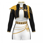 T&uuml;drukute POP Laulja Rumi Lavaline Esitus Tr&uuml;kitud Komplekt Halloweeni Cosplay Kost&uuml;&uuml;m Karnevali Peo M&auml;ngimiseks Rollim&auml;nguks &Uuml;lespanemise &Uuml;likond 110cm