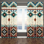 2 tk Boho Mandala Mustlaskardinad, Boheemlaslik Kardin Akende Kaunistus Magamistuppa Kontorisse K&ouml;&ouml;ki Elutuppa Kabinetti Kodu Kaunistus 50W160H(CM)x2Panel&Hook