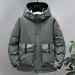 Suured suurused 5XL-12XL Mood Talvine Meeste Mantel Kapuutsiga Veekindel Vabaaja Lai L&otilde;ige Paks Soe &Uuml;lem&otilde;&otilde;duline &Uuml;ler&otilde;ivas Meeste Jakid 12XL roheline