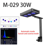 30W/40W Puutetundlik Akvaariumivalgusti T&auml;isspekter LED Soolavee Valgustuss&uuml;steem Korallrifiga Kalapaagi Lamp gray