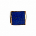 Sinine lapis lazuli pitsers&otilde;rmus, 925 prooviga t&auml;issterlings&otilde;rmus, puhas vaskr&otilde;ngas, k&auml;sit&ouml;&ouml;ehted, kingitus talle 4 vask