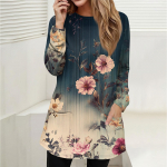 Naiste kampsun, pullover Active Spordir&otilde;ivad taskutr&uuml;kiga vabaaja kaelusega pikkade varrukatega top XXXL