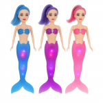 Pack de 3 Poup&eacute;es Sir&egrave;nes Lumineuses - SHOP-STORY - 29 cm - LED Multicolores - Jouet F&eacute;erique - Mixte roosa