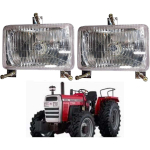 Traktori esitulede kinnituskomplekt 12V pirnidega Sobib Massey Ferguson 240 265-275-285-290-298 Landini 200 3000 300 6100