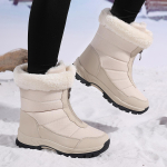 TUINANLE Poolsaapad Naiste talvejalatsid hoiavad soojas Libisemiskindlad mustad lumesaapad Naiste veekindlad pluss 42 valged saapad 39 beež